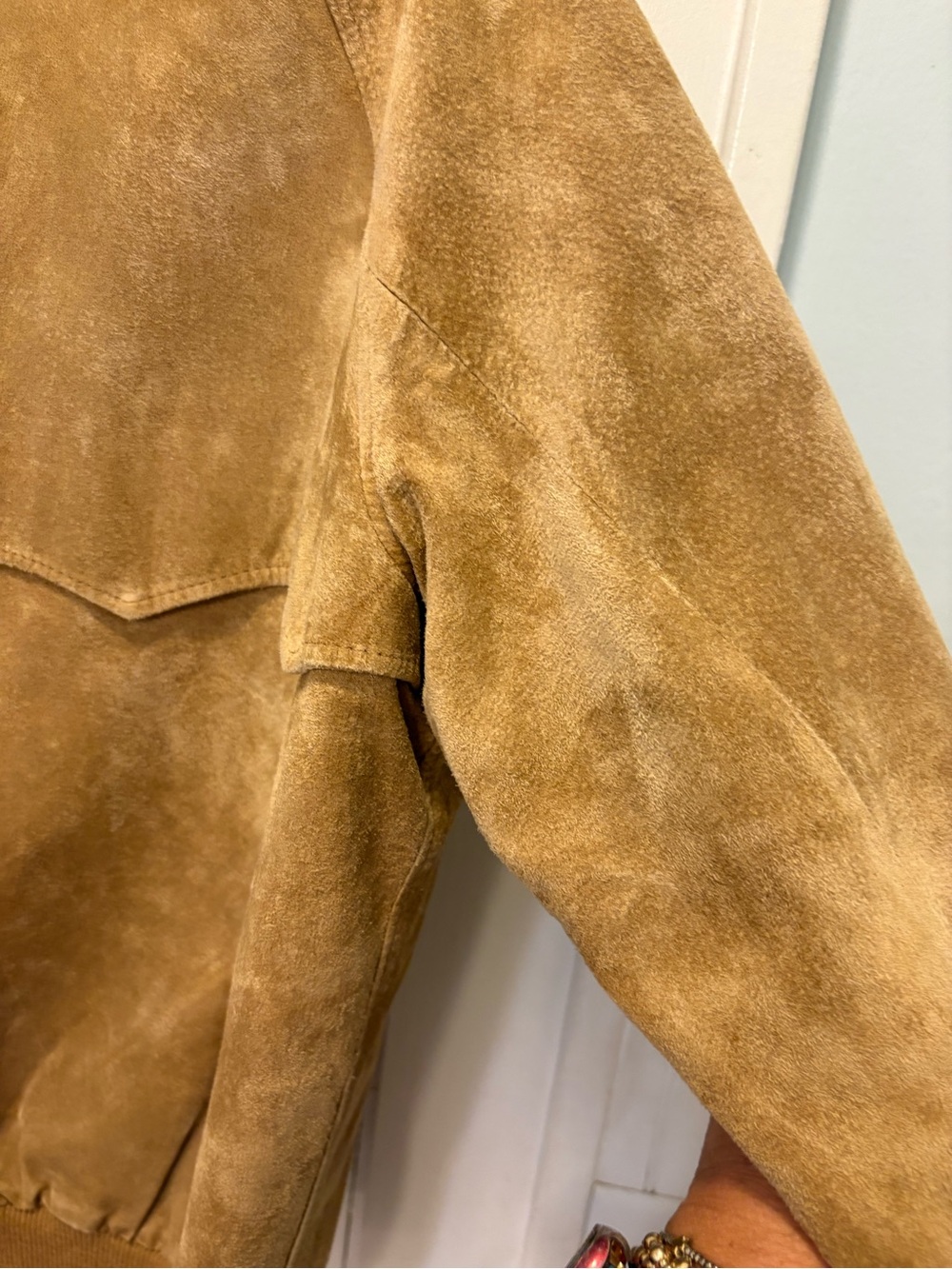 Vintage L.L. Bean Suede Bomber Jacket - Picture 4 of 13
